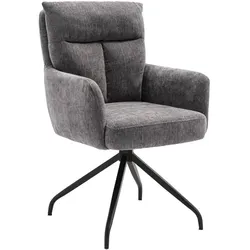 Esszimmerstuhl Stuhl Esszimmer aus Chenillegewebe mit Gestell aus Metall (2er Set)