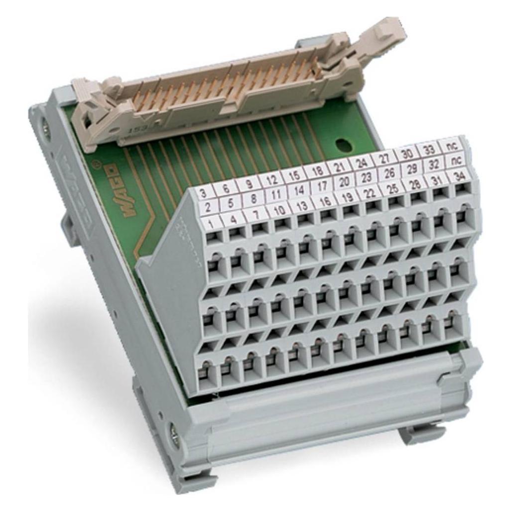 Wago Übergabe Baustein 64pol. 289-619 Ausführung elektrischer Anschluss, feldseitig Federzuganschluss, A (289-619)