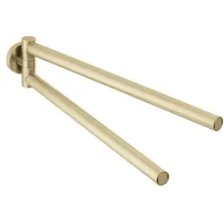 Herzbach Design iX PVD Handtuchhalter 21.818500.1.41 Brass Steel, 2 bewegliche Arme