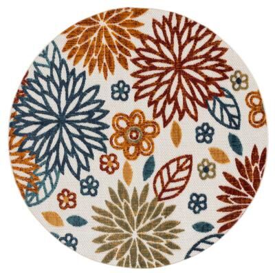 SAFAVIEH Cabana Lyla Indoor/ Outdoor Waterproof Patio Floral Rug