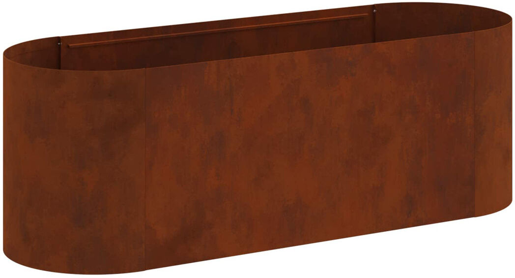 Brayden Studio Raised Garden Bed Weathering Steel 40cm H x 120cm W x 40cm D