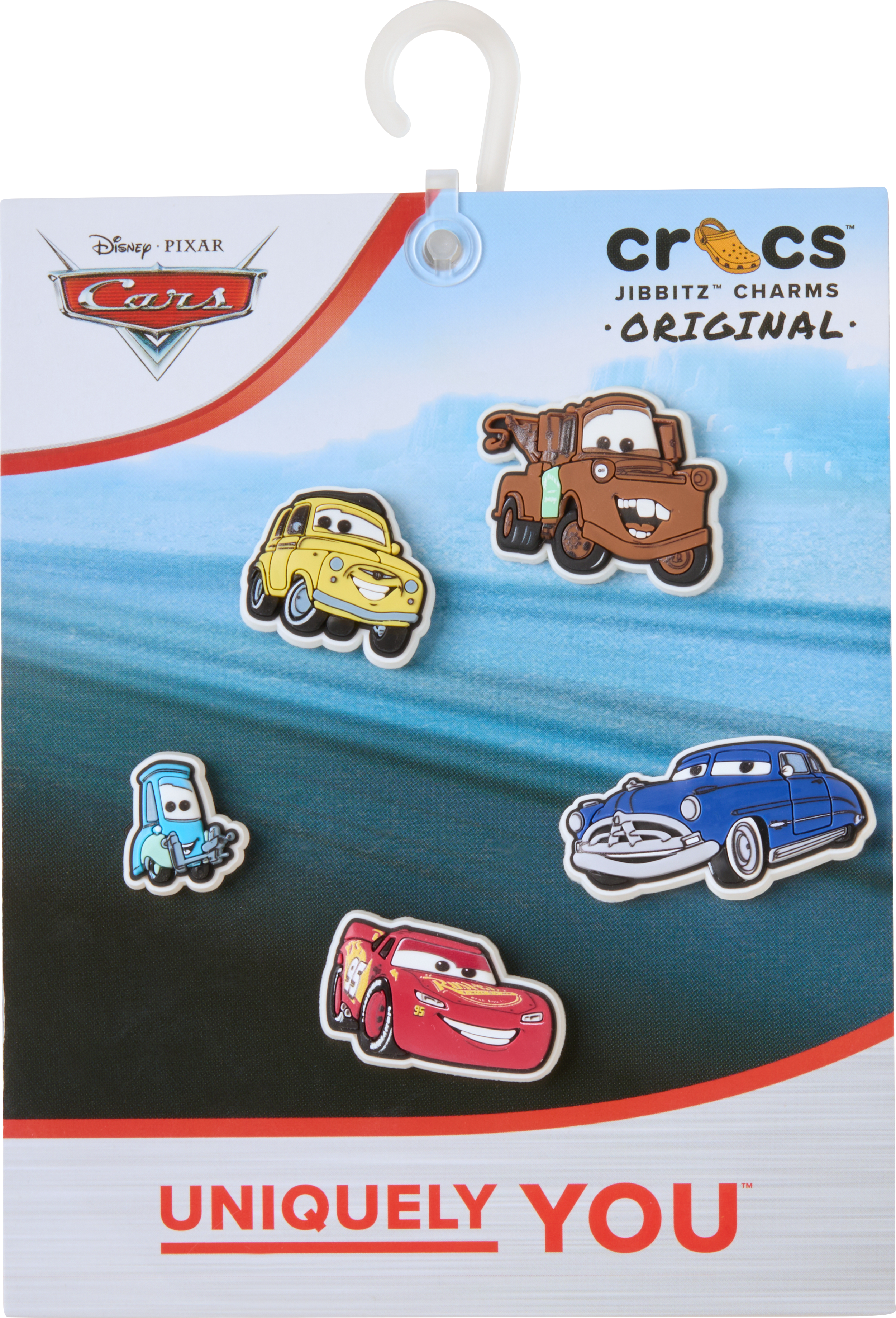 Schuhanstecker CROCS "Jibbitz™ Pixar Cars", Damen, bunt (multi), PVC, Schuhzubehör Schuhanstecker, Cars Motive zum Anstecken, Charm, Anstecker für Crocs Schuhe