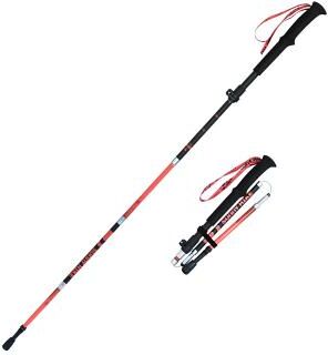 LightInthebox Walking Stick Trekking Poles Collapsible Hiking Poles - Carbon Fiber, Trekking Sticks, Antishock and Quick Lock System, Telescopic, Collapsible, Ultralight
