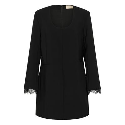 Midikleid SOAKED IN LUXURY "SOAKED IN LUXURY Kleid SLCorinne", Damen, Gr. S, Normalgrößen, schwarz, Kleider Midikleid