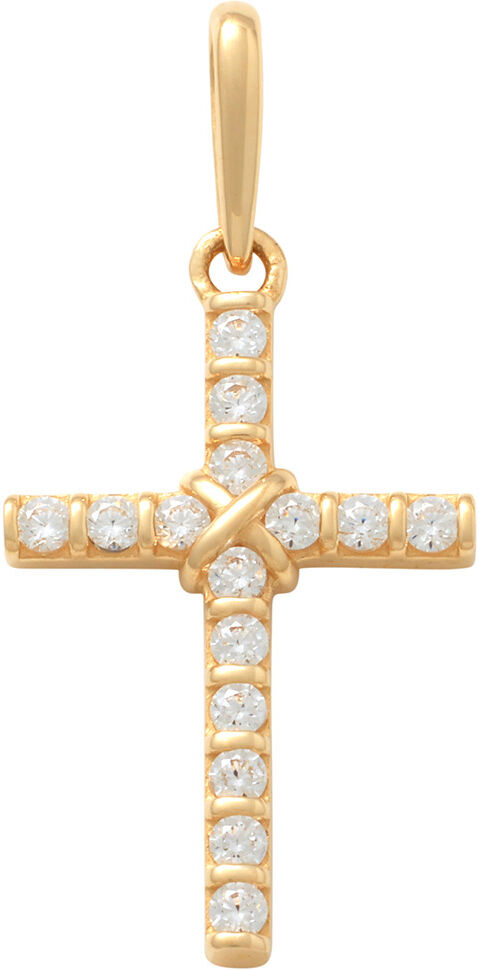 Lykken Crosses kultainen ristiriipus zirkonioilla 15.3 mm