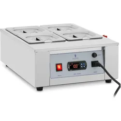Royal Catering Schokoladenschmelzgerät 4 x 1,5L, Fun Kitchen, Weiss