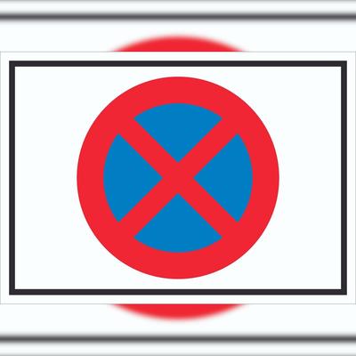 HB-Druck Absolutes Haltverbot Symbol Schild A1 (594x841mm)