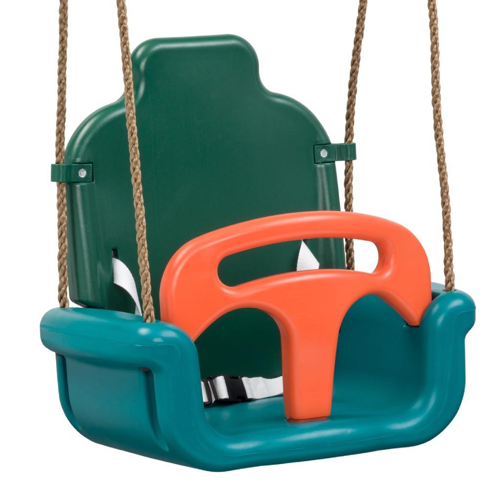 Verstellbare Babyschaukel 3-in-1 - Wetterfestes Schaukelsitz Set für Garten - 47x46x30 cm - Sicherheit für Kinder bis 70 kg - Langlebig - Wickey