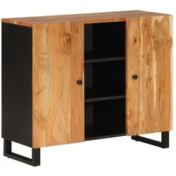vidaXL Sideboard mit 2 Türen 90x33x75 cm Massivholz Akazie