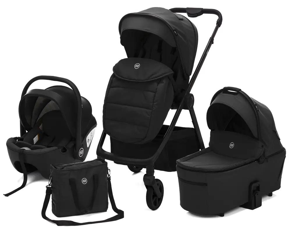 Fillikid Kinderwagenset Lion schwarz