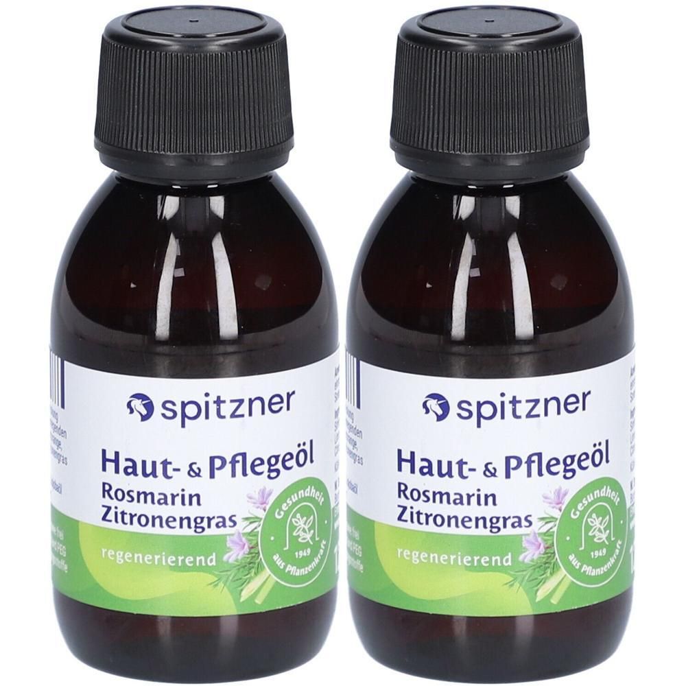 Spitzner Haut- u.Pflegeöl Rosmarin-Zitronengras 2x 2x125 ml Öl