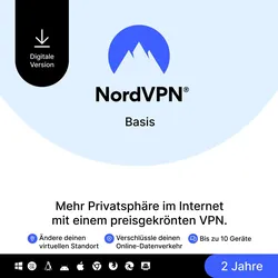 Nord VPN Basis 2-Jahre Premium-VPN-Dienst für 10 Geräte Download Code für Android & iOS & Windows & Mac OS
