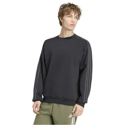 adidas Essentials Three Stripes Fleece Sweatshirt Herren - black/