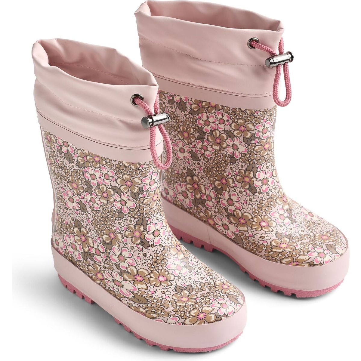 Wheat Rubber Boot Thermo dim rose flowers (9762) 22 WF551k-02-9762-22