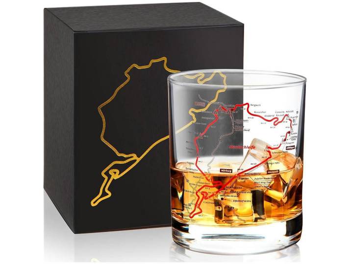 Whiskyglas Nürburgring 300 ml Geschenkbox, Transparent, Glas, Gläser, Whiskygläser