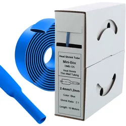 10 m Schrumpfschlauch 2,4 mm auf 1,2 mm Blau 2:1 – Offgridtec Kabelisolierung