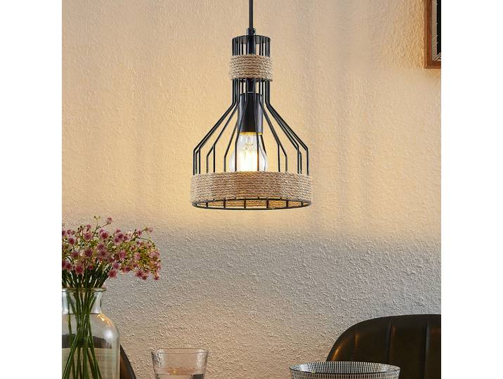 Ivaneska Suspension Black - Lindby - Salon / séjour - Moderne - Métal - À ampoule unique