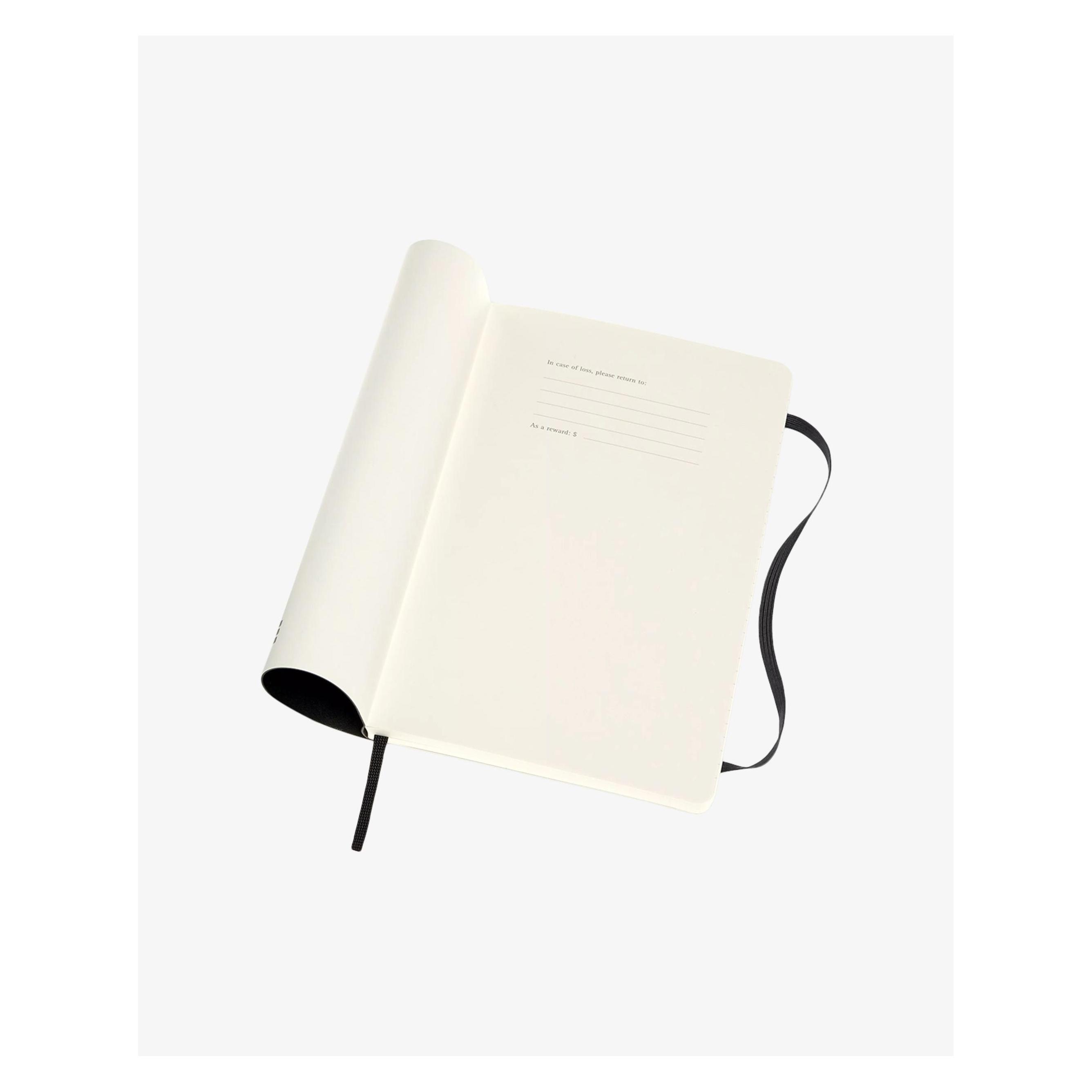 Moleskine Professionelles Notizbuch L/A5, Soft Cover, Schwarz (A5, Large 13x21, Liniert, Weicher Einband) (620787)