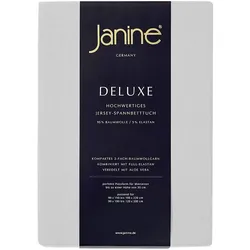 Janine Spannbetttuch Elastic-Jersey 5010 silber 200x200 cm