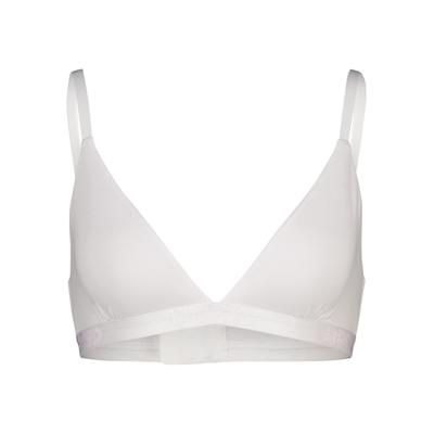 Sport-BH PSD "PSD WHITE SLD MDL TBL", Damen, Gr. L, Cup 0, weiß, 47% Modal, 47% Baumwolle, 6% Elasthan, BHs Sport-BH