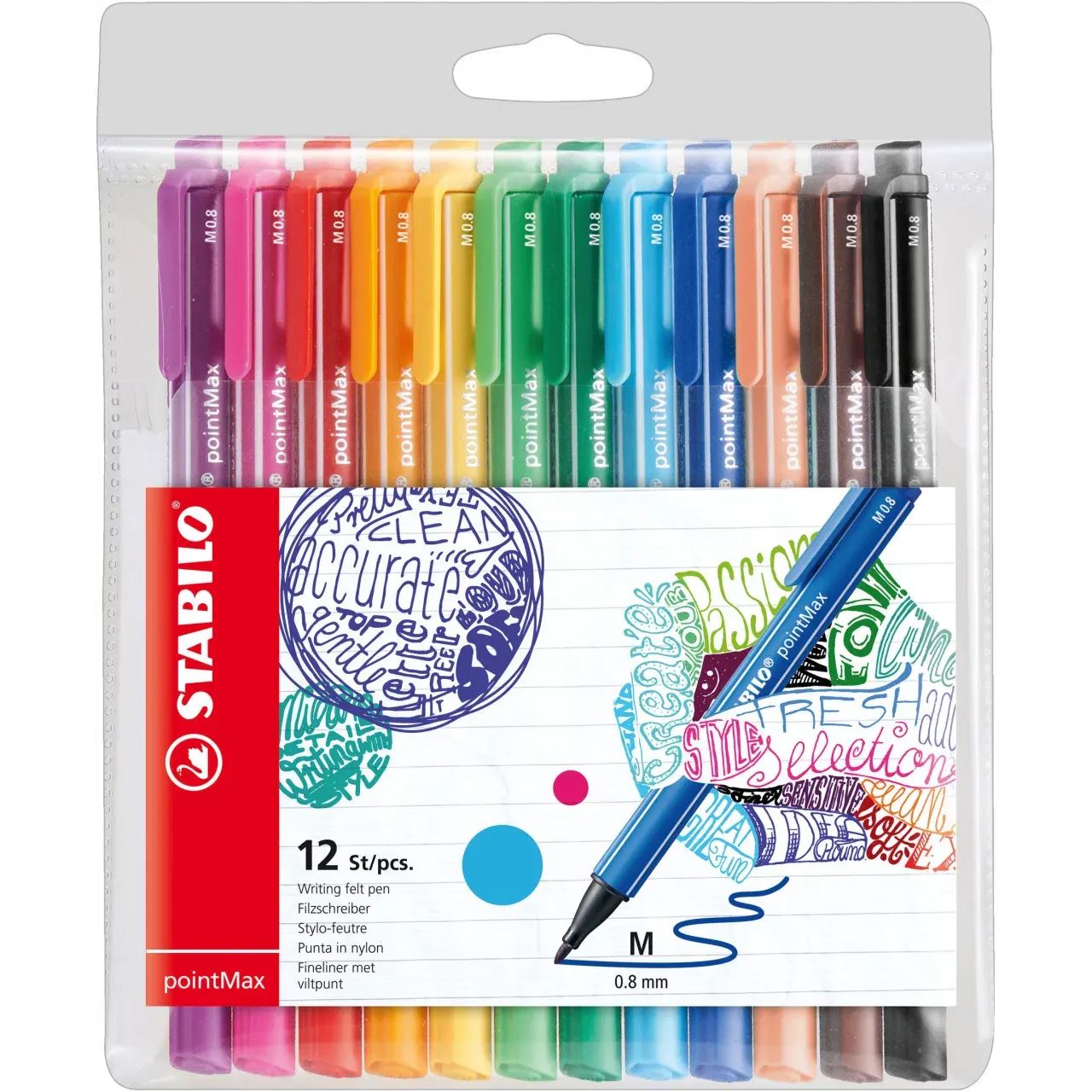 STABILO pointMax Filzstift farbsortiert, 12 St.