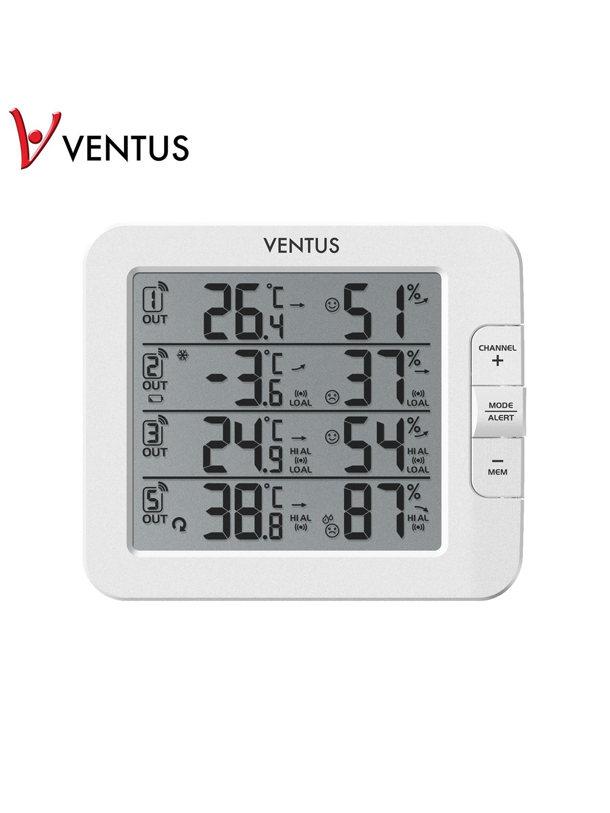 VENTUS Weather station with 3 sensors W210