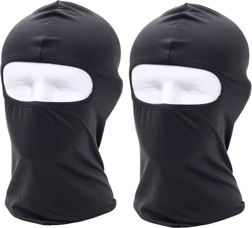 INF Cagoule / masque de ski Noir Paquet de 2