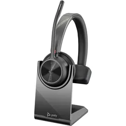 HP Poly Voyager 4310 Teams (USB-A/C), No Stand (Kabellos, USB-A, Microsoft Teams), Office Headset, Schwarz