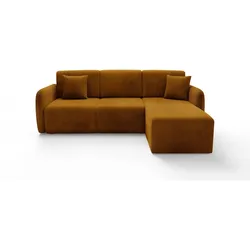 ECKSOFA Dora 3 Sitzplätze Braun