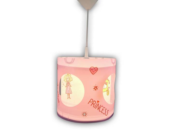 Niermann Niermann Prinzessin Prinzessin, Mehrfarbig, Rosa, Kunststoff, Kinder, zylindrisch, 27 cm, drehbar, Lampen & Leuchten, Innenbeleuchtung, Kinderzimmerlampen, Kinderhängeleuchten