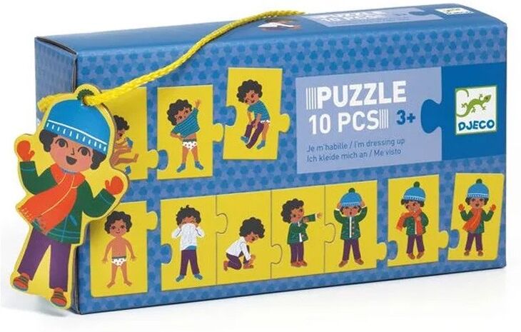 Puzzle frise je m'habille 10 pcs - Djeco