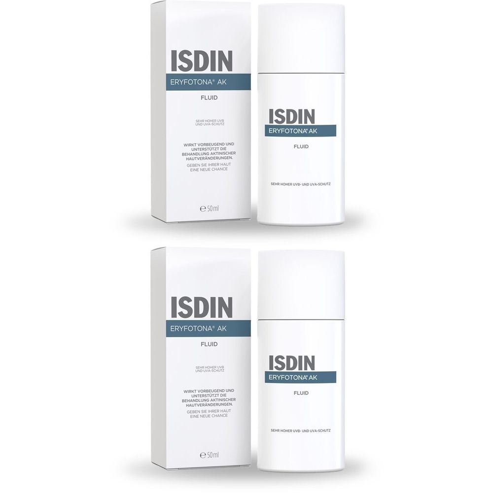 2x Isdin Eryfotona AK Fluid 2x50 ml Emulsion