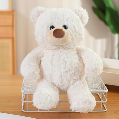 Uplifted Trends Three Color Bear Plush Toy For Couples Cute Teddy Bear Plush Doll Stuffed Animal For Sweethearts white