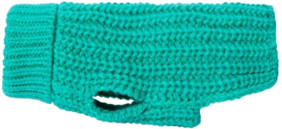 Paikka Pullover a Maglia Realizzato a Mano per Cani Verde Smeraldo 45 cm