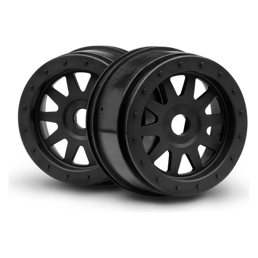 HPI Super 5SC TR-10 GLUE-LOCK WHEEL BLACK (120x60mm/2pcs) (106296)