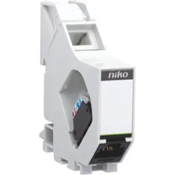 Niko Züblin 650-11113 DIN Schienenmodul mit ungeschütztem RJ11 Stecker für zentrale Montage 65011113