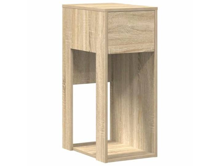 hliofuir Computerschrank mit Schublade Sonoma-Eiche 30x44x74 cm Kompakter Beistelltisch aus Holzwerkstoff mit Fach und Schublade für Arbeitszimmer und Wohnzimmer.