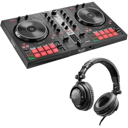Hercules inpulse 300 MK2 + DJ45 - DJ-Controller + Kopfhörer Bundle, DJ Controller