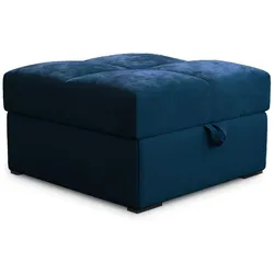 POUF MIZA Blau 65x65 cm