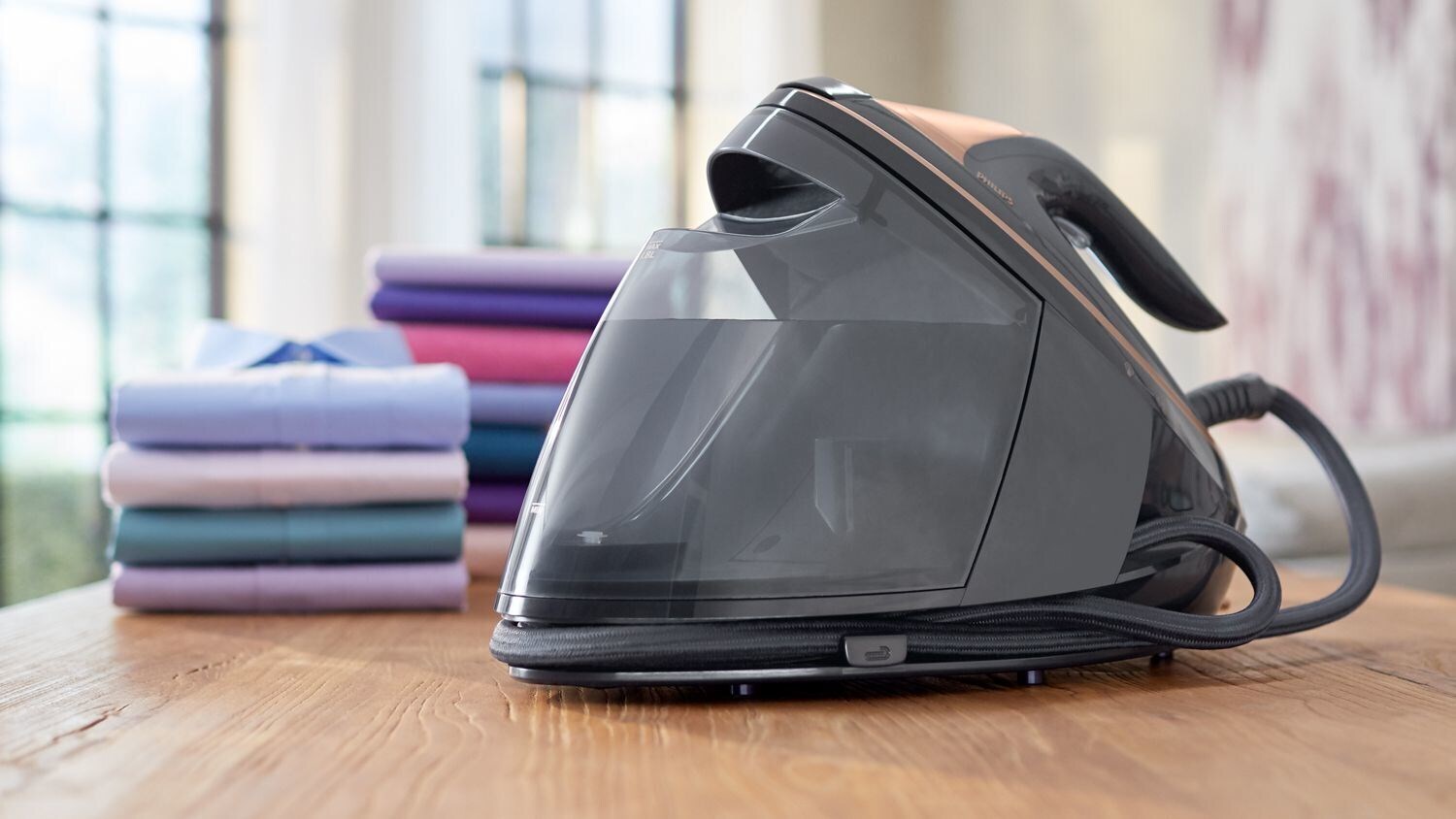 Philips PSG9040/80 Dampfbügelstation 3100 W 1 8 l SteamGlide Elite-Sohle Schwarz