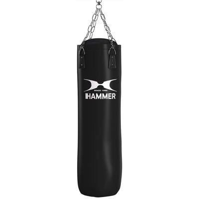 Boxsack HAMMER "Black Kick" Gr. 2, schwarz, Boxsäcke, B/H/L: 35cm x 120cm, Logo, unifarben, B:35cm H:120cm