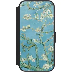 Nivocase Klapphülle für Apple iPhone 14 Handyhülle aus Kunst Leder NIVOflip schwarz Kunst Malerei Vincent (Apple iPhone 14), Smartphone Hülle, Schwarz