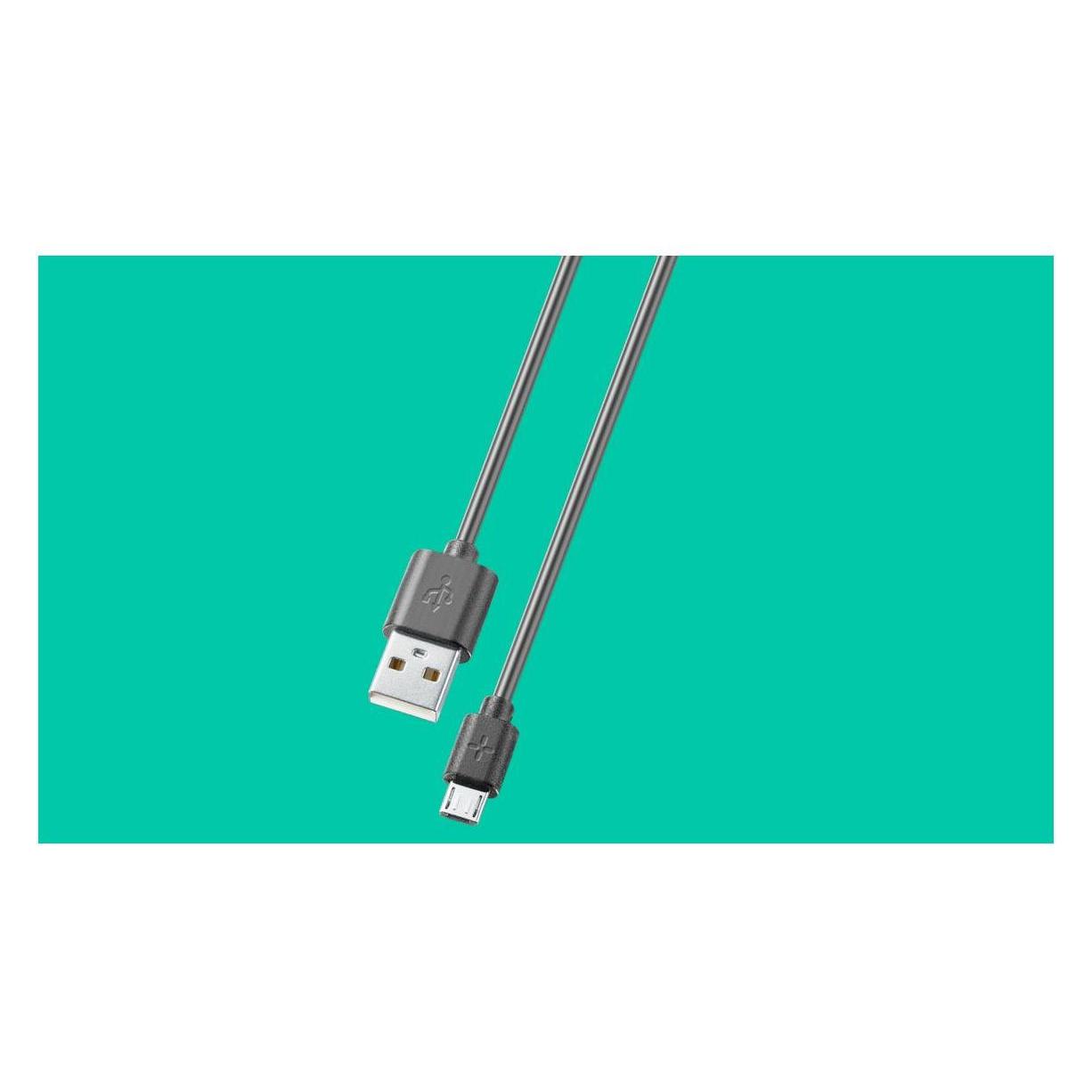 Cellularline PLOOS - CABLE 100cm - MICRO USB (1 m, USB 3.2 Gen 1) (PLCABMUSB1MK)
