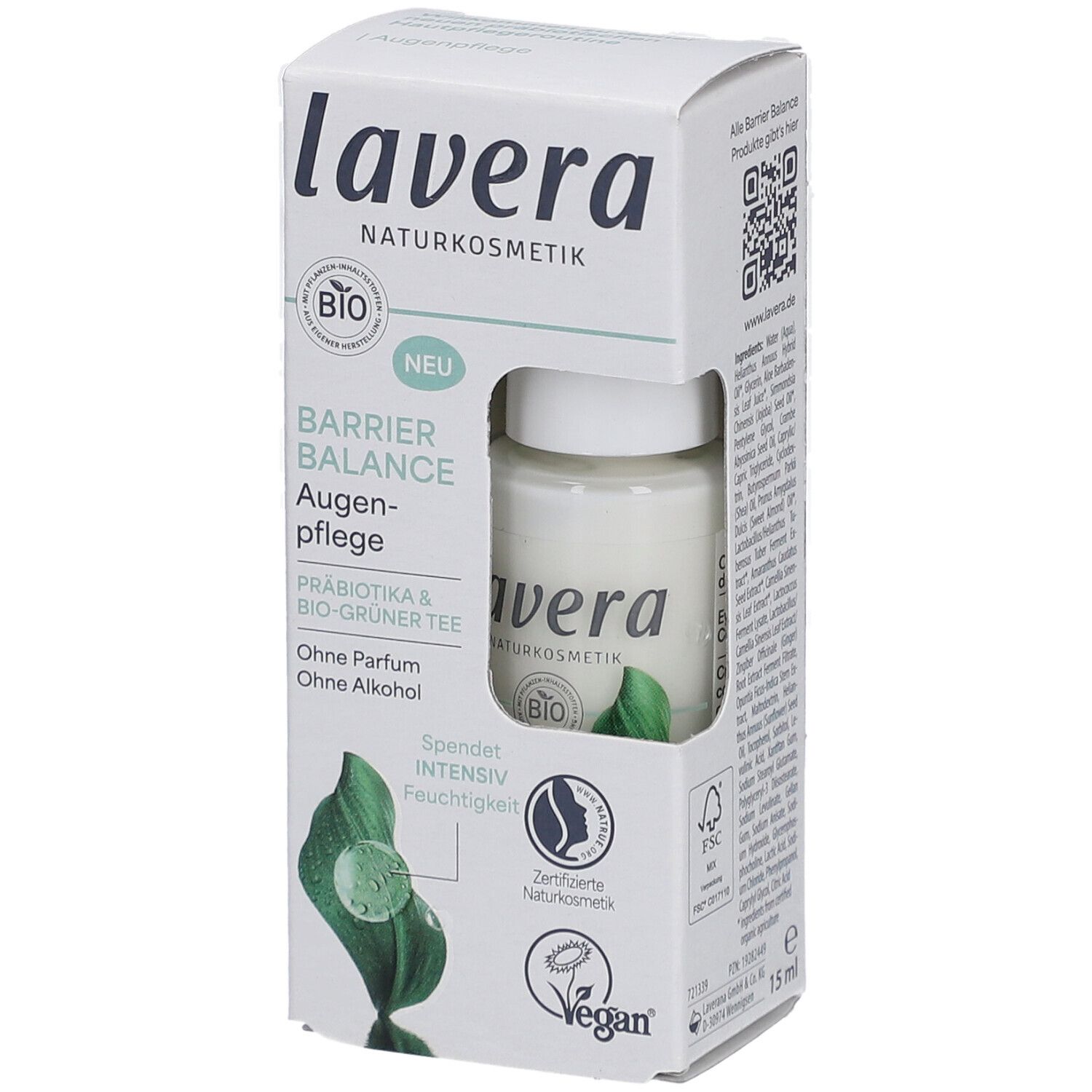 Lavera Barrier Balance Augenpflege Creme DE 15 ml Augencreme