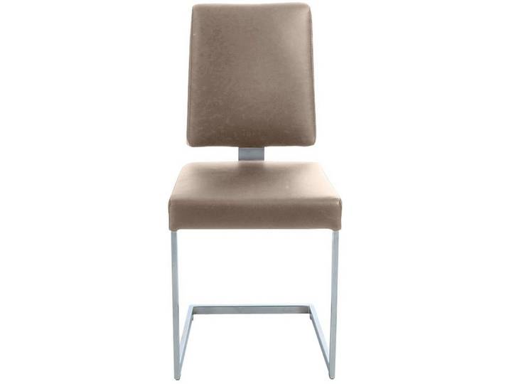 K+W Komfort & Wohnen Freischwinger, stabiles Hochkantgestell, in Leder oder Microfaser
