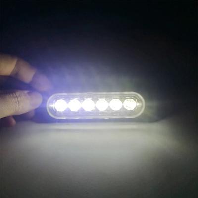 Uplift Treasures 6 LED Truck Grille Side Marker Emergency Strobe Light white