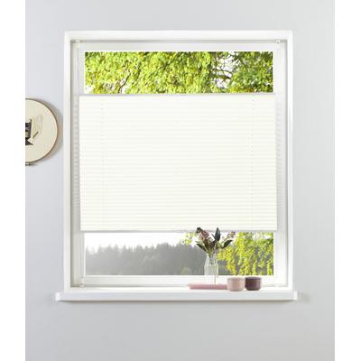 Plissee OTTO HOME "NELLIA, ohne Bohren, feine Struktur, Klemmfix" Gr. 7, weiß, B:85cm H:130cm, Obermaterial: 100% Polyester, Plissees, Klemmfix, feine Struktur, NEUHEIT für Fenster & Tür, Lichtschutz