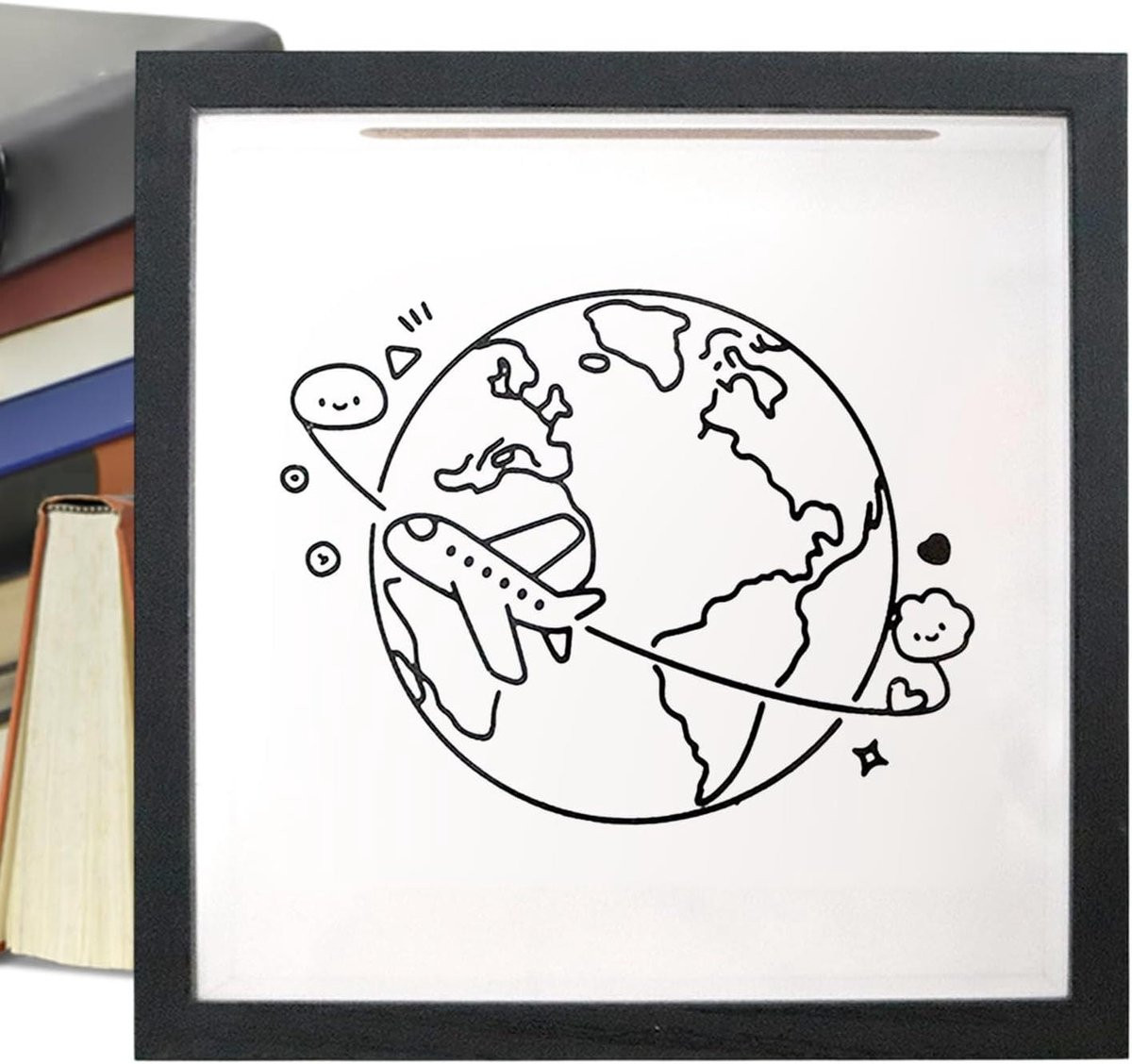 Transparante acryl herinneringsdoos met sleuf voor het bewaren van souvenirs