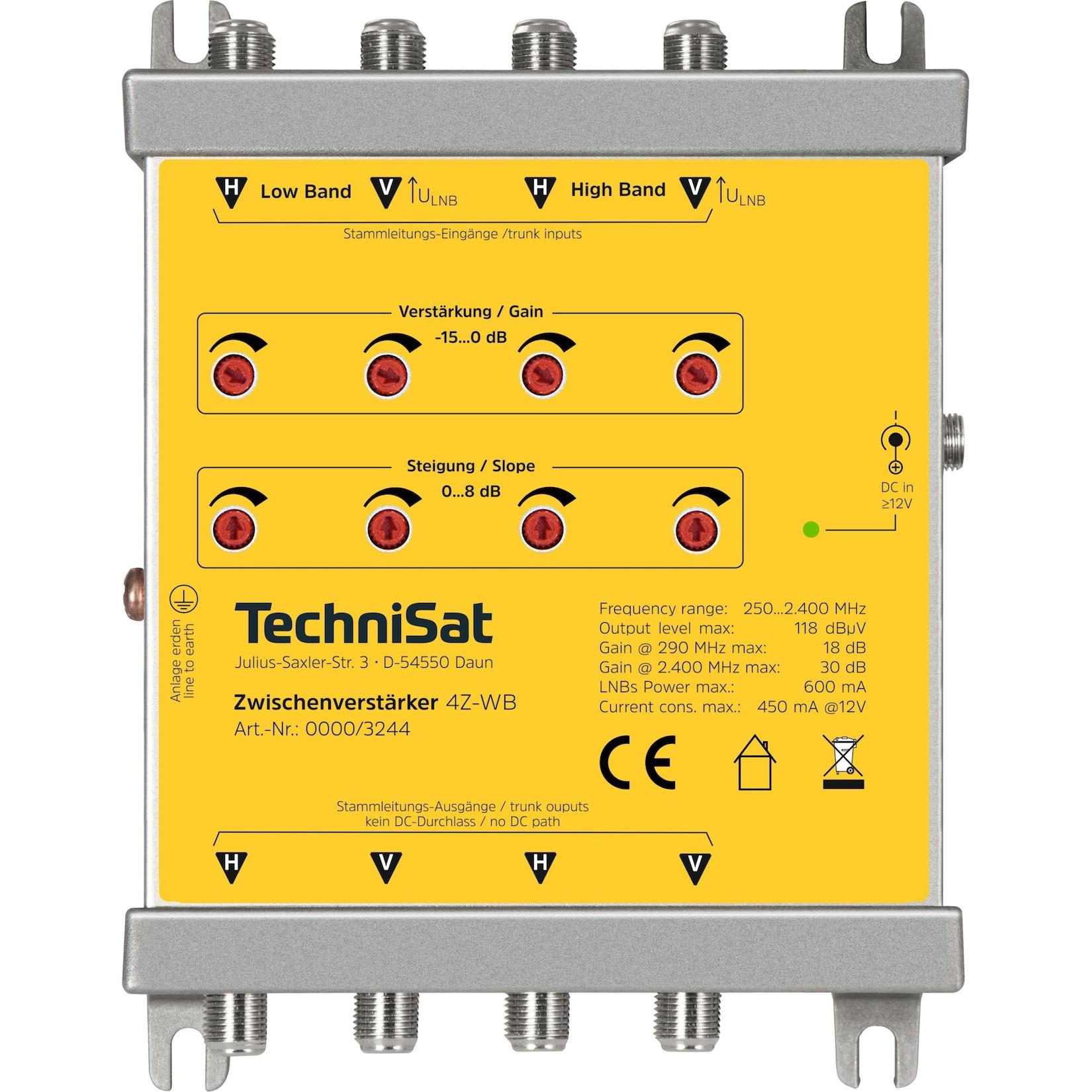 TechniSat Zwischenverstärker 4Z-WB 4-fach-Breitbandverstärker