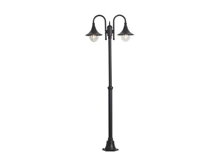 Lanterne d'extérieur classique noire 200cm IP44 - Daphne